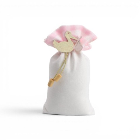 SACCHETTO CICOGNA ROSA
